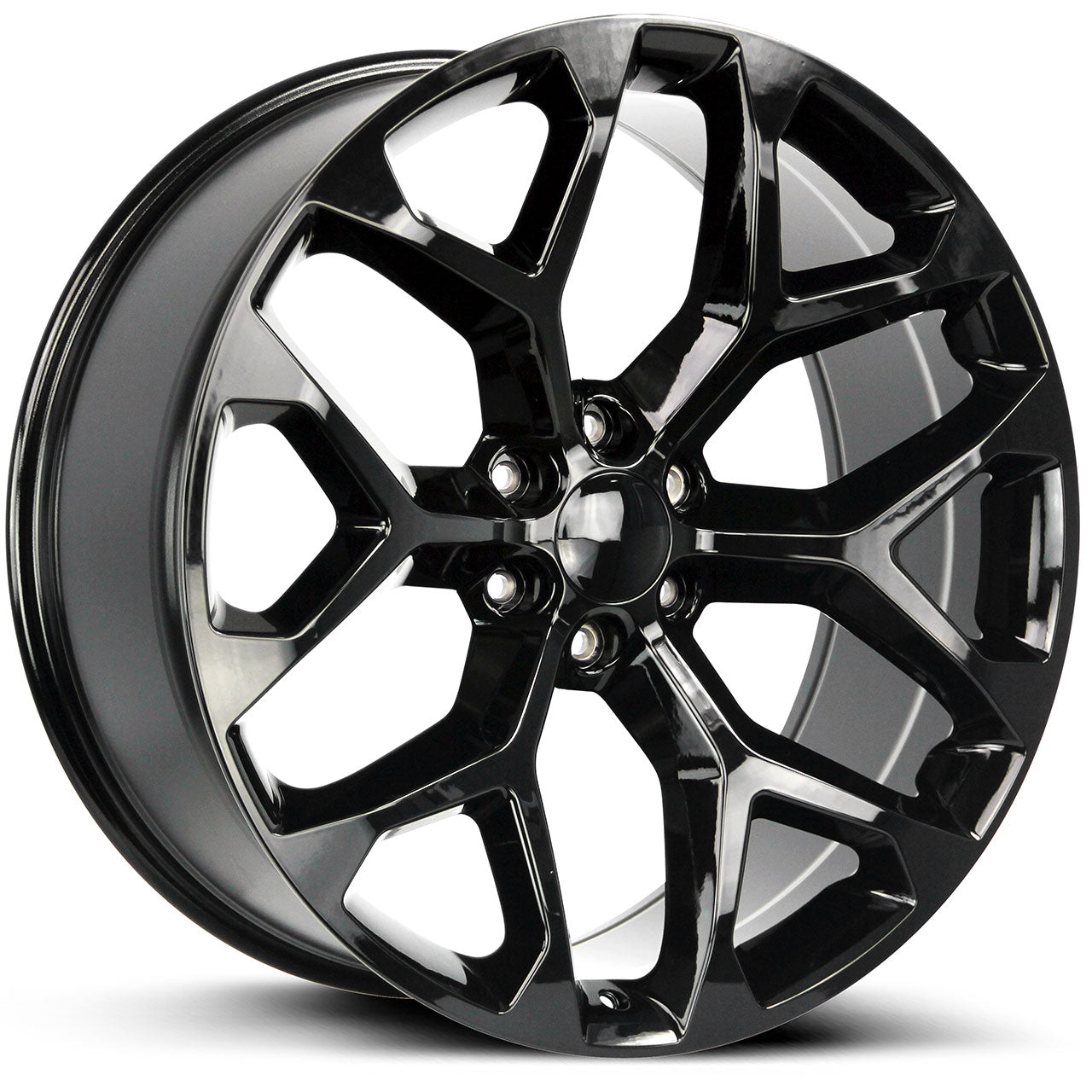 WHEEL REPLICAS BY STRADA SNOWFLAKE Gloss Black 28X10