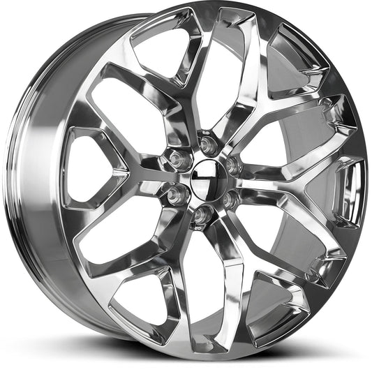 WHEEL REPLICAS BY STRADA SNOWFLAKE Polished 26X10