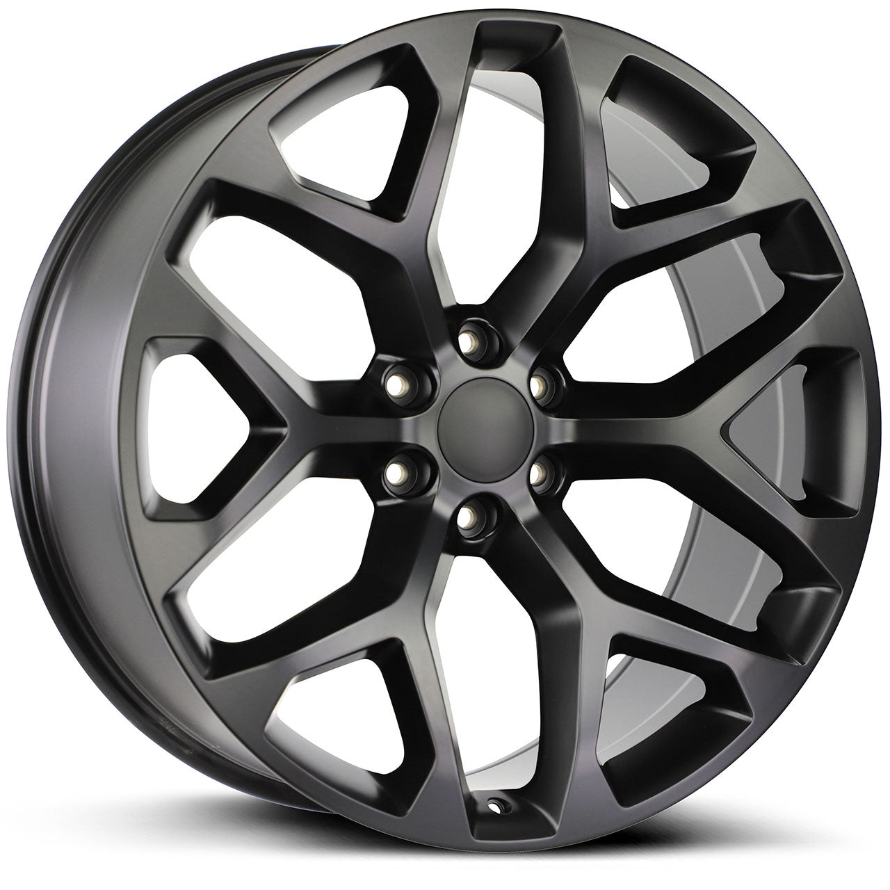 WHEEL REPLICAS BY STRADA SNOWFLAKE Flat Black 26X10