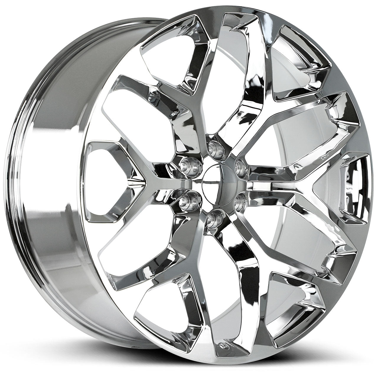 WHEEL REPLICAS BY STRADA SNOWFLAKE Chrome 22X9