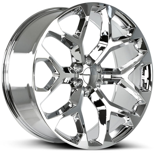 WHEEL REPLICAS BY STRADA SNOWFLAKE Chrome 26X10