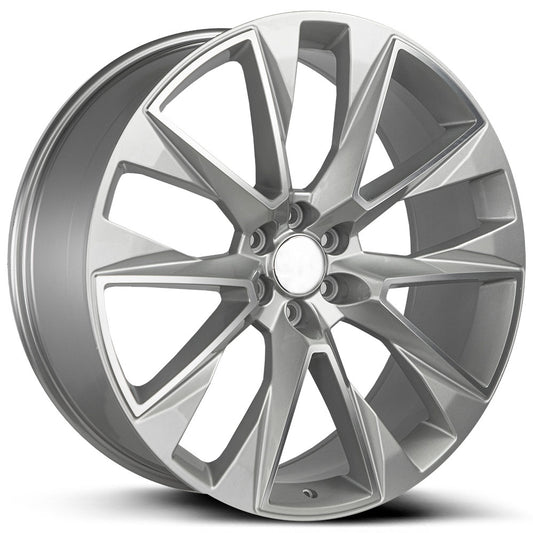 WHEEL REPLICAS BY STRADA SILVERADO Silver Machined Face 24X10
