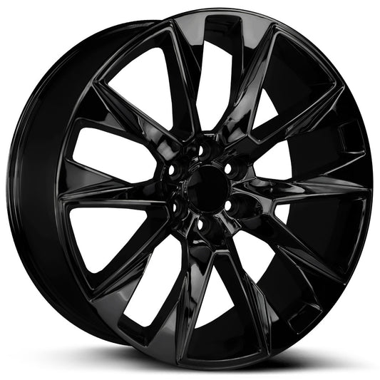 WHEEL REPLICAS BY STRADA SILVERADO Gloss Black 26X10