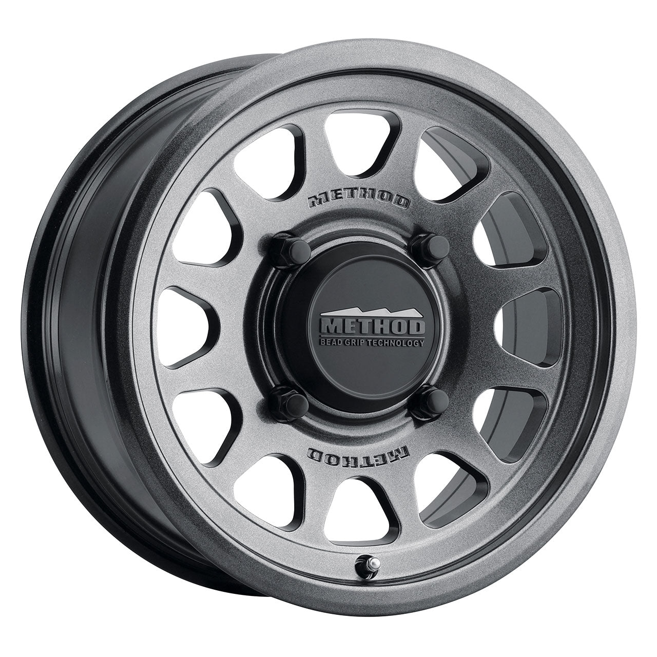 METHOD RACE WHEELS MR414 BEAD GRIP Graphite Gray 15X10