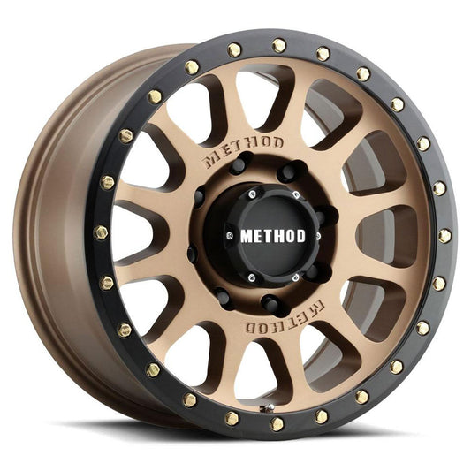 METHOD RACE WHEELS MR305 NV HD Bronze w/Matte Black Street Lock Lip 18X9