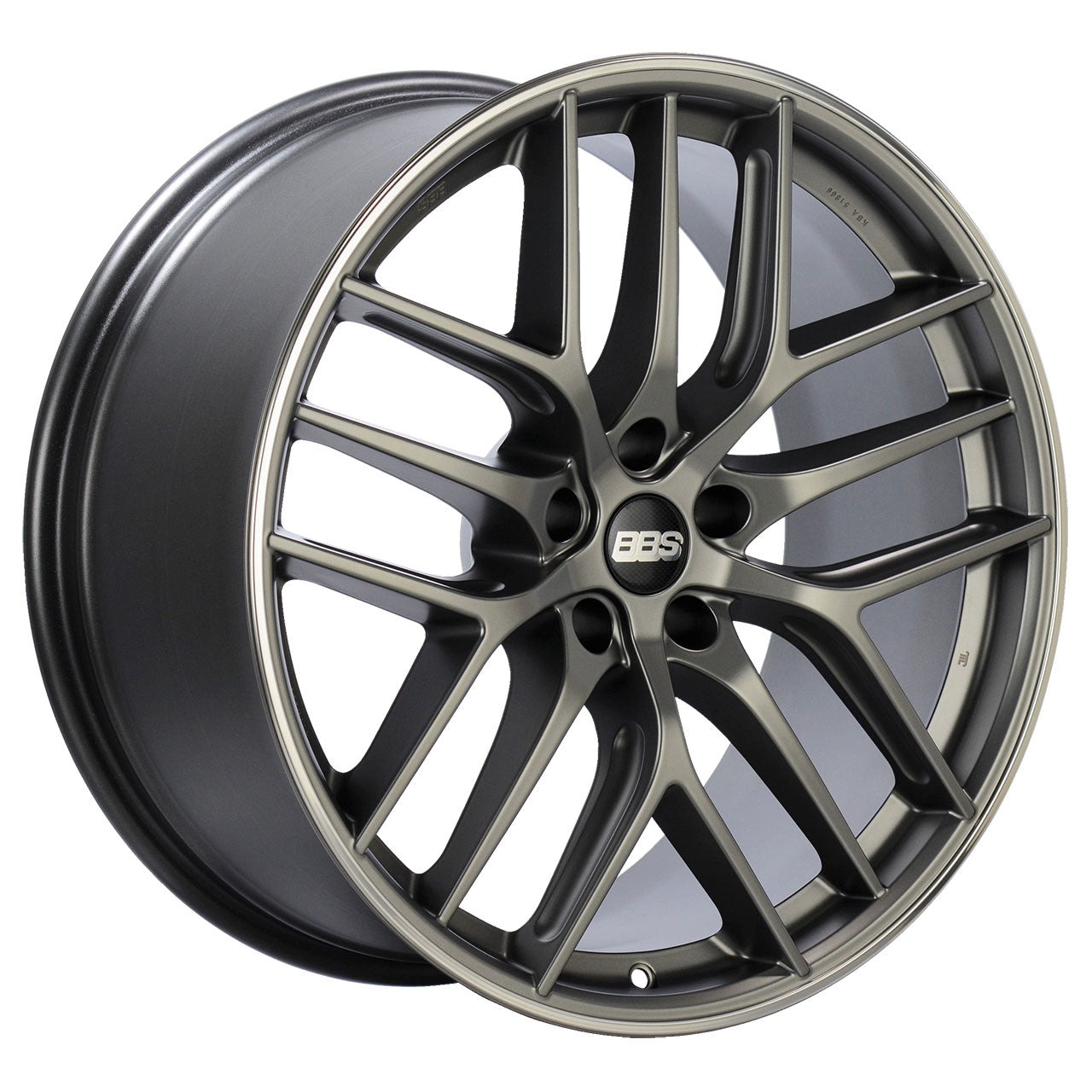 BBS CC-R Platinum w/Polished Stainless Steel Rim Protector 19X10