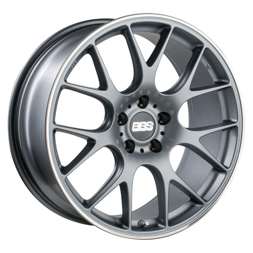 BBS CHR Titanium Paint w/Polished Stainless Steel Rim Protector 20X8.5
