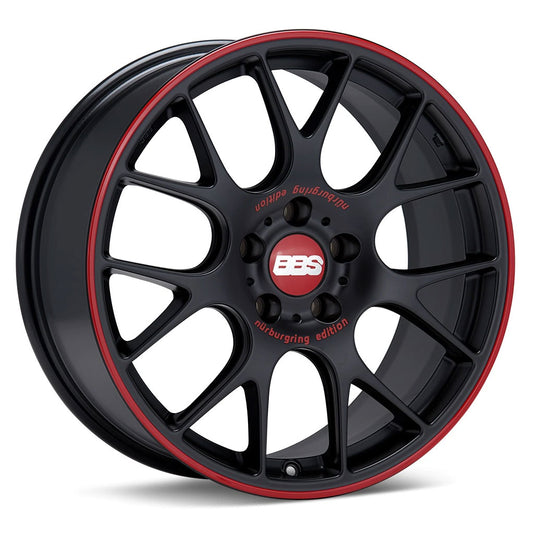 BBS CHR Nurburgring Edition - Black w/Red Lip Edge 19X8.5