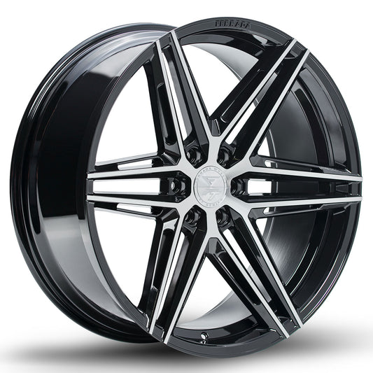 FERRADA FT4 Gloss Black Machined Face 22X9.5