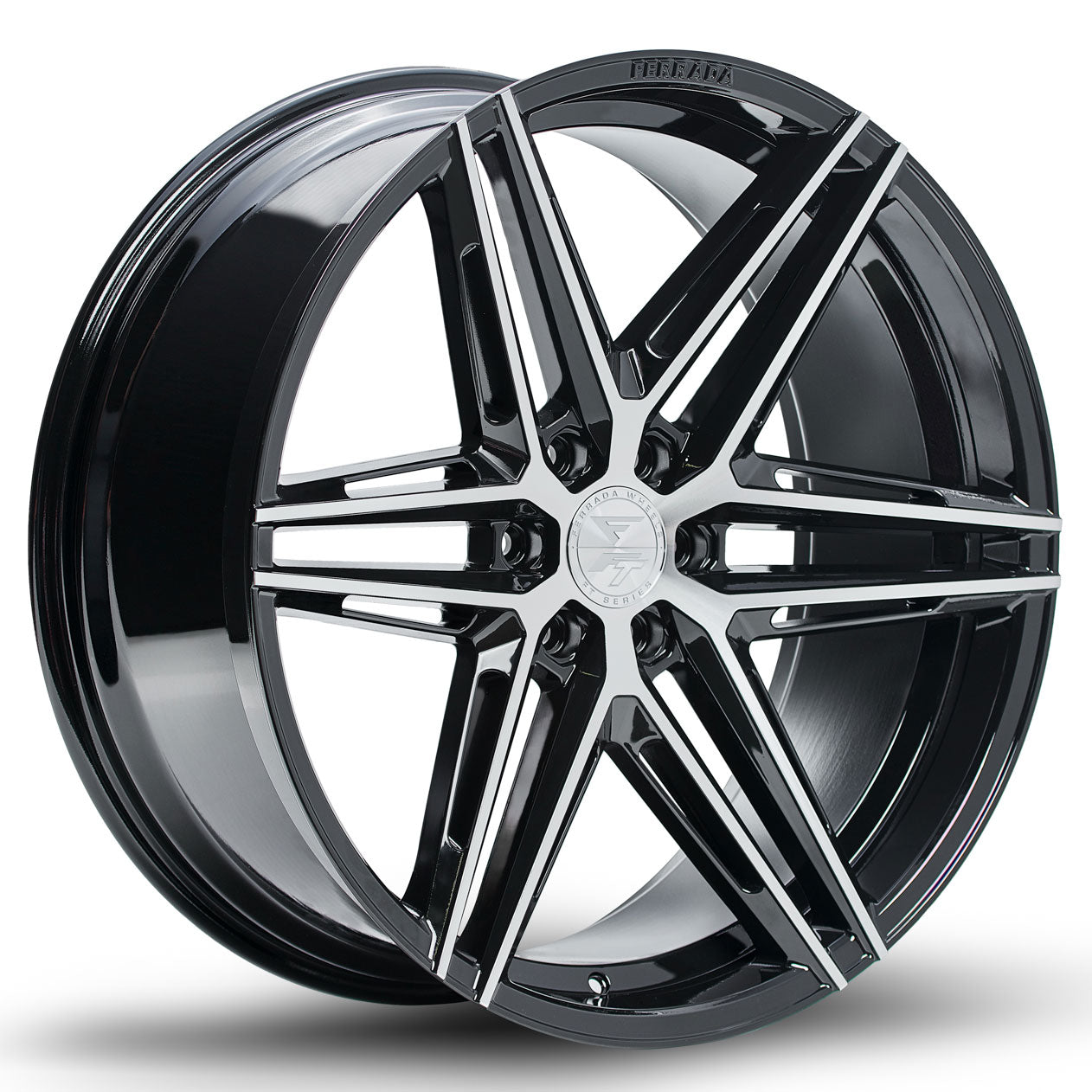 FERRADA FT4 Gloss Black Machined Face 24X10