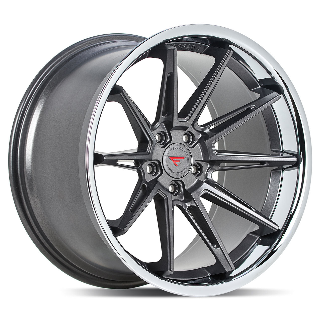 FERRADA CM2 Matte Graphite w/ Chrome Lip 20X11.5