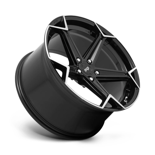 Niche 1PC N259 ARROW GLOSS BLACK BRUSHED 20X10.5