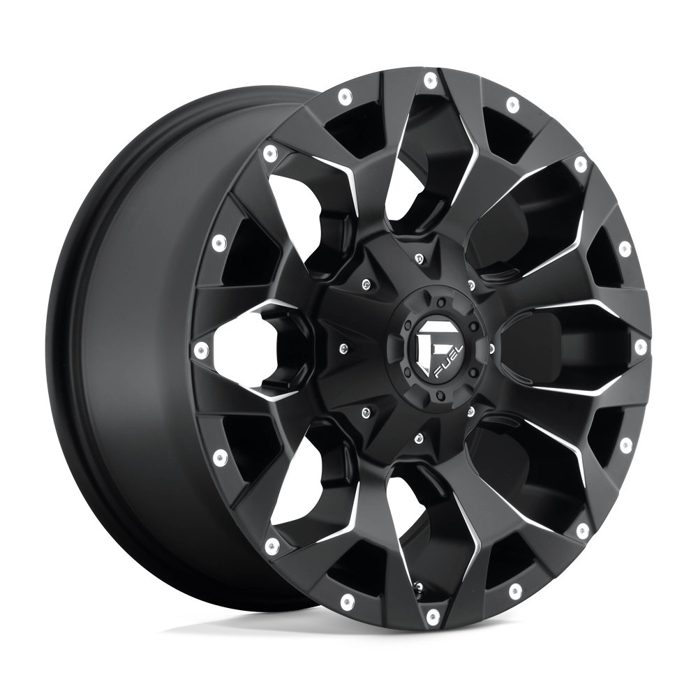 Fuel 1PC D546 ASSAULT MATTE BLACK MILLED 17X8.5