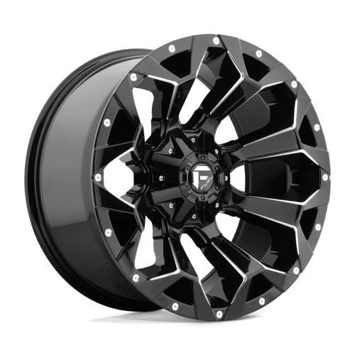 Fuel 1PC D576 ASSAULT GLOSS BLACK MILLED 17X9