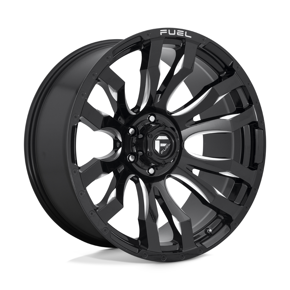Fuel 1PC D673 BLITZ GLOSS BLACK MILLED 20X10