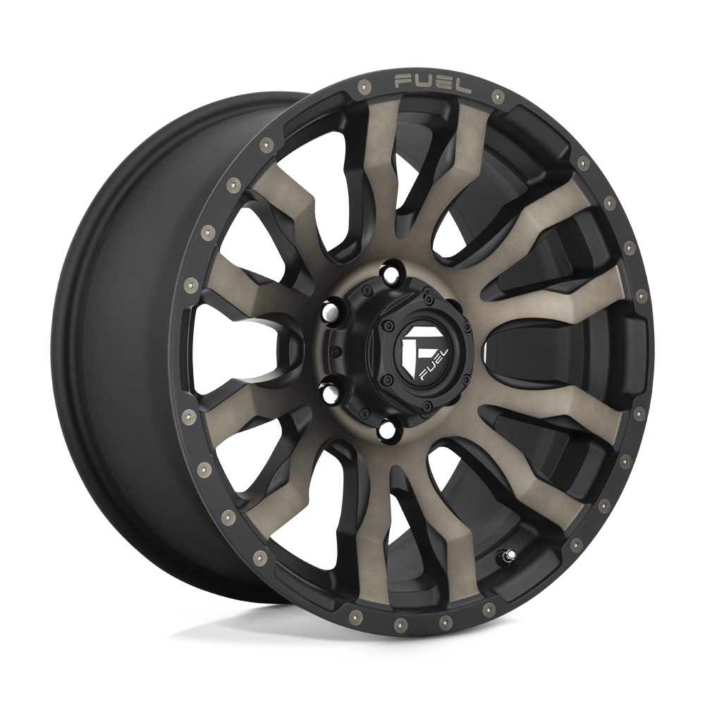 Fuel 1PC D674 BLITZ MATTE BLACK DOUBLE DARK TINT 20X9