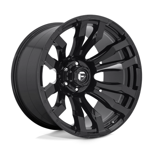 Fuel 1PC D675 BLITZ GLOSS BLACK 22X12