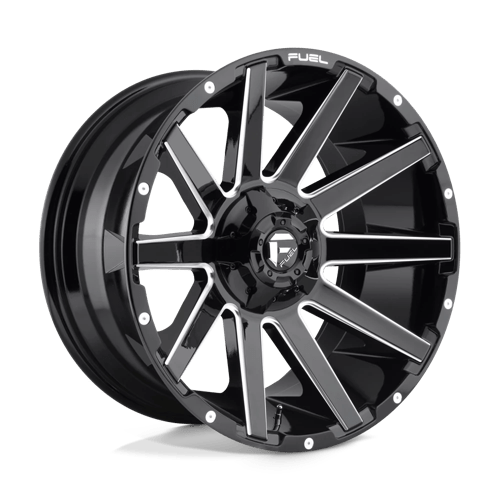 Fuel 1PC D615 CONTRA GLOSS BLACK MILLED 24X14