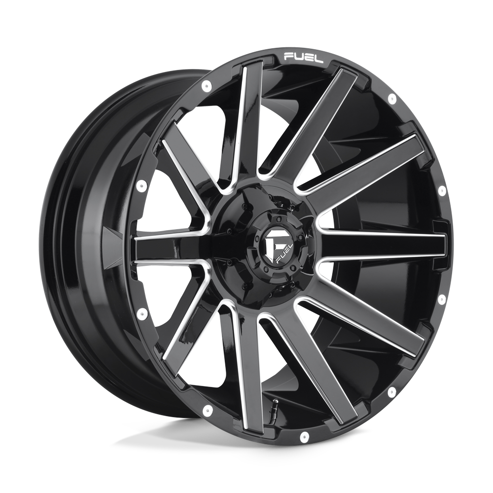 Fuel 1PC D615 CONTRA GLOSS BLACK MILLED 24X14