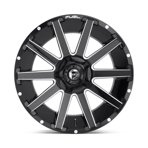 Fuel 1PC D615 CONTRA GLOSS BLACK MILLED 24X12