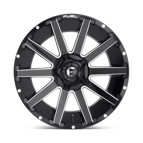Fuel 1PC D615 CONTRA GLOSS BLACK MILLED 24X14