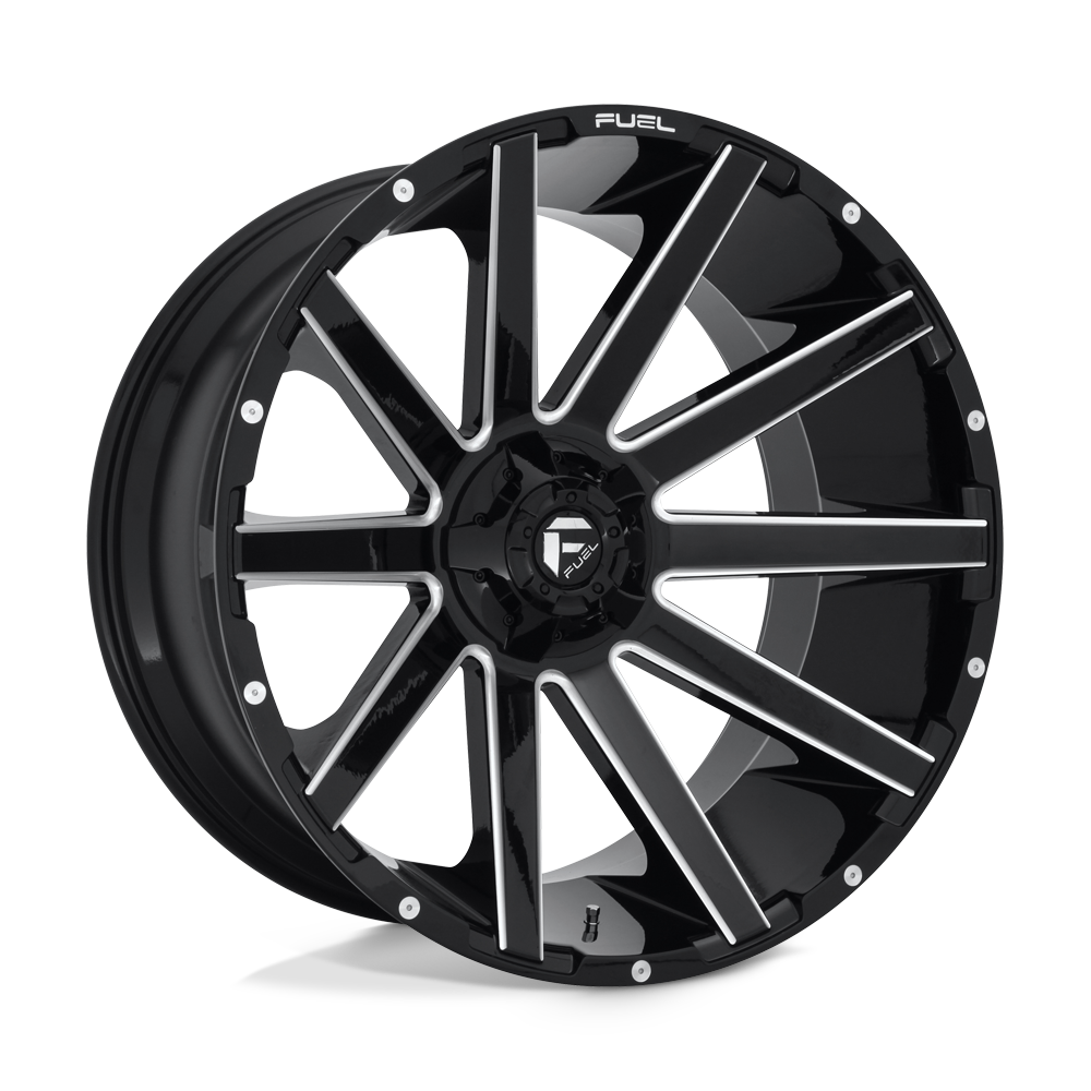 Fuel 1PC D615 CONTRA GLOSS BLACK MILLED 24X12