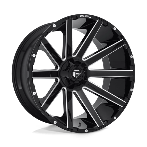 Fuel 1PC D615 CONTRA GLOSS BLACK MILLED 24X12