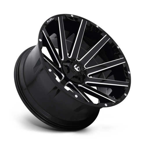 Fuel 1PC D615 CONTRA GLOSS BLACK MILLED 24X12