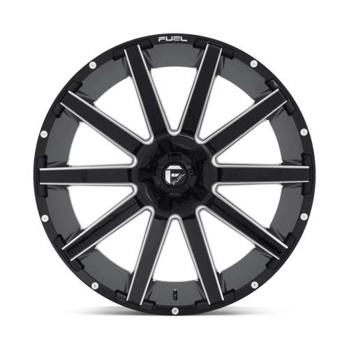 Fuel 1PC D615 CONTRA GLOSS BLACK MILLED 24X12