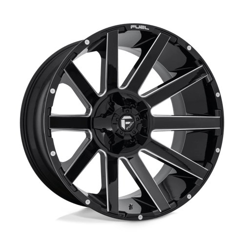 Fuel 1PC D615 CONTRA GLOSS BLACK MILLED 24X12
