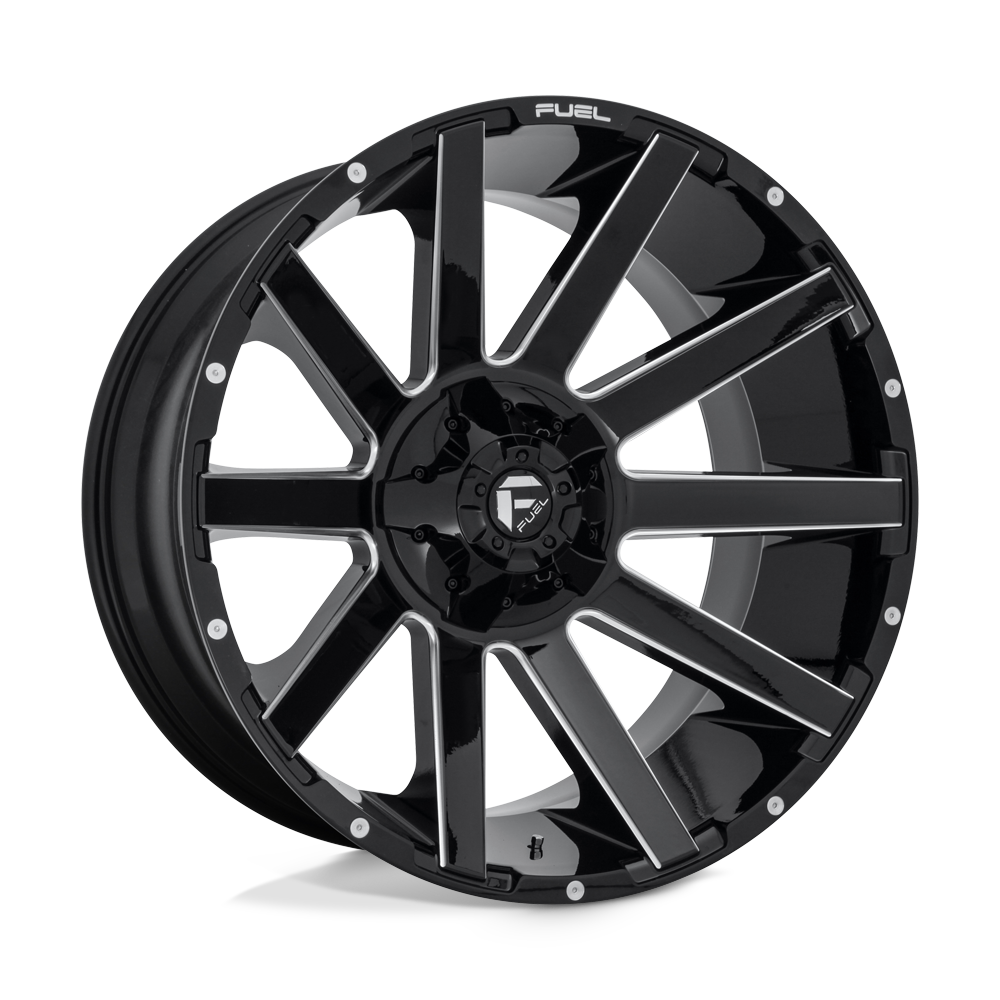 Fuel 1PC D615 CONTRA GLOSS BLACK MILLED 24X12