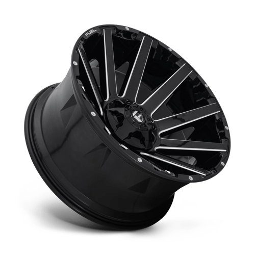 Fuel 1PC D615 CONTRA GLOSS BLACK MILLED 24X12