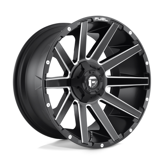 Fuel 1PC D616 CONTRA MATTE BLACK MILLED 22X10