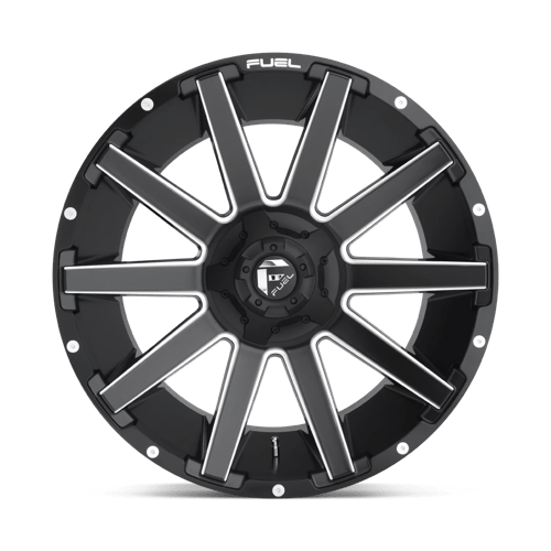 Fuel 1PC D616 CONTRA MATTE BLACK MILLED 20X10