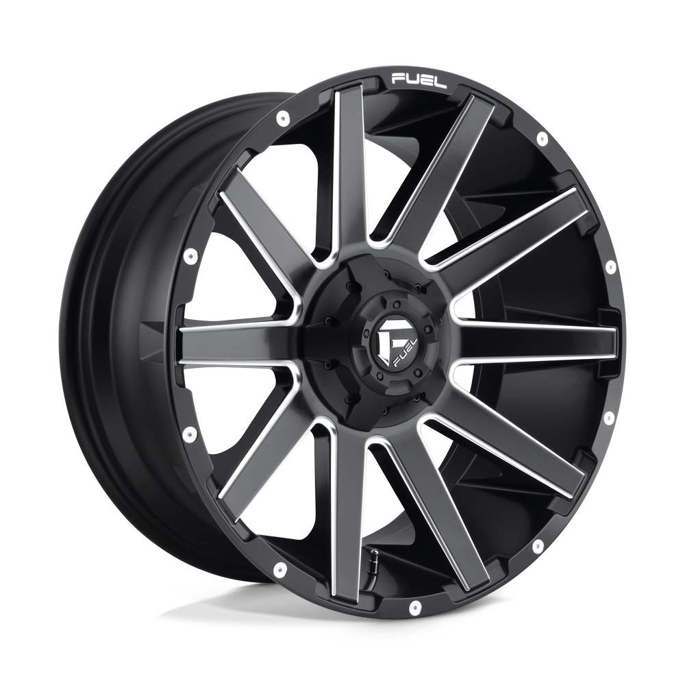Fuel 1PC D616 CONTRA MATTE BLACK MILLED 20X9
