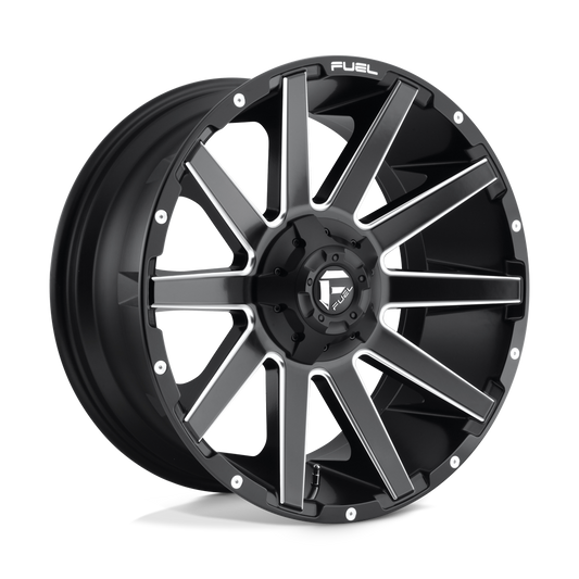 Fuel 1PC D616 CONTRA MATTE BLACK MILLED 20X9