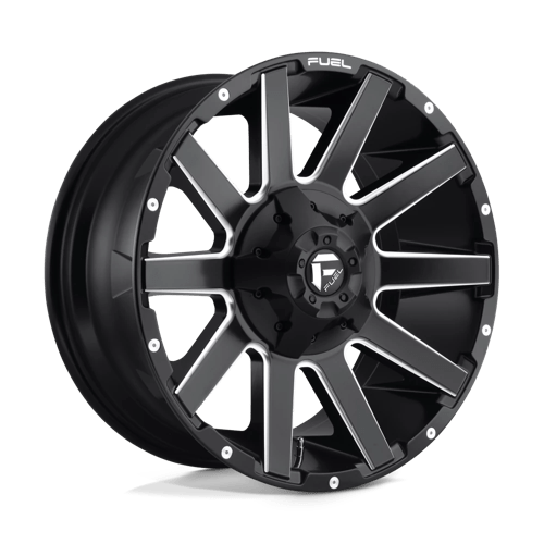 Fuel 1PC D616 CONTRA MATTE BLACK MILLED 20X9