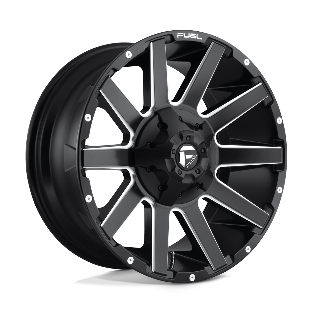 Fuel 1PC D616 CONTRA MATTE BLACK MILLED 20X9