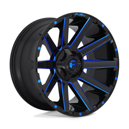 Fuel 1PC D644 CONTRA GLOSS BLACK BLUE TINTED CLEAR 20X9