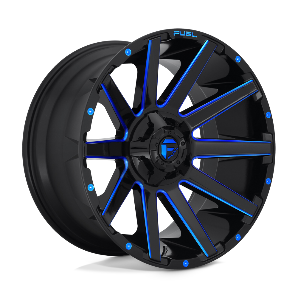 Fuel 1PC D644 CONTRA GLOSS BLACK BLUE TINTED CLEAR 20X9