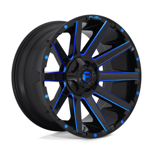 Fuel 1PC D644 CONTRA GLOSS BLACK BLUE TINTED CLEAR 22X10