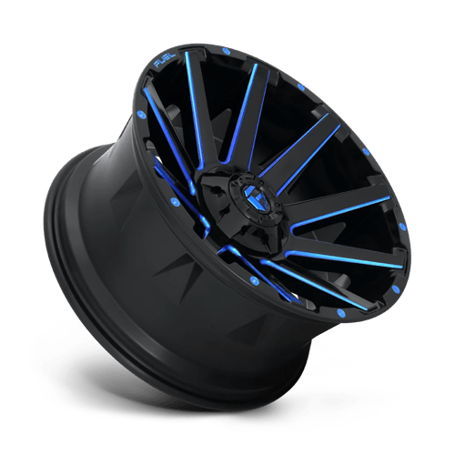 Fuel 1PC D644 CONTRA GLOSS BLACK BLUE TINTED CLEAR 20X9