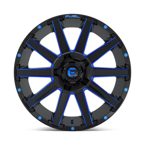 Fuel 1PC D644 CONTRA GLOSS BLACK BLUE TINTED CLEAR 20X9