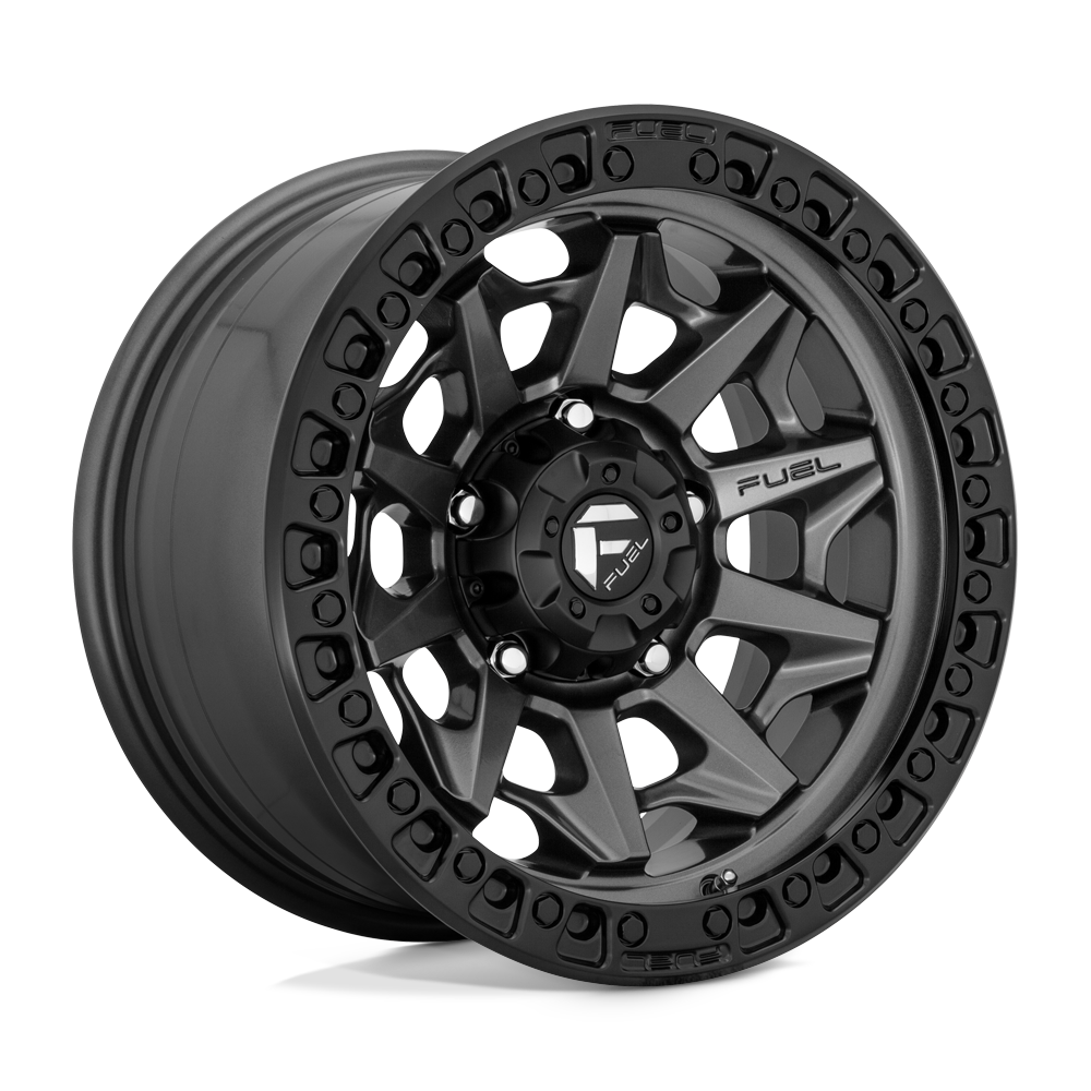 Fuel 1PC D716 COVERT MATTE GUN METAL BLACK BEAD RING 17X8.5