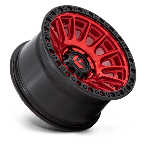 Fuel 1PC D834 CYCLE CANDY RED WITH BLACK RING 17X8.5