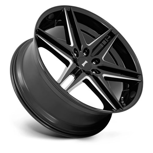 DUB 1PC S267 DIRTY DOG GLOSSY BLACK MILLED 24X10