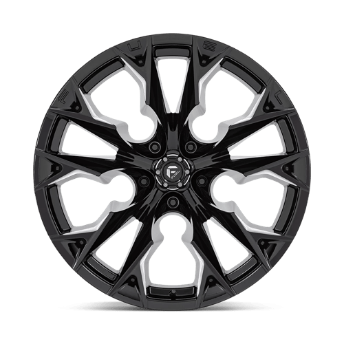 Fuel 1PC D803 FLAME GLOSS BLACK MILLED 22X12