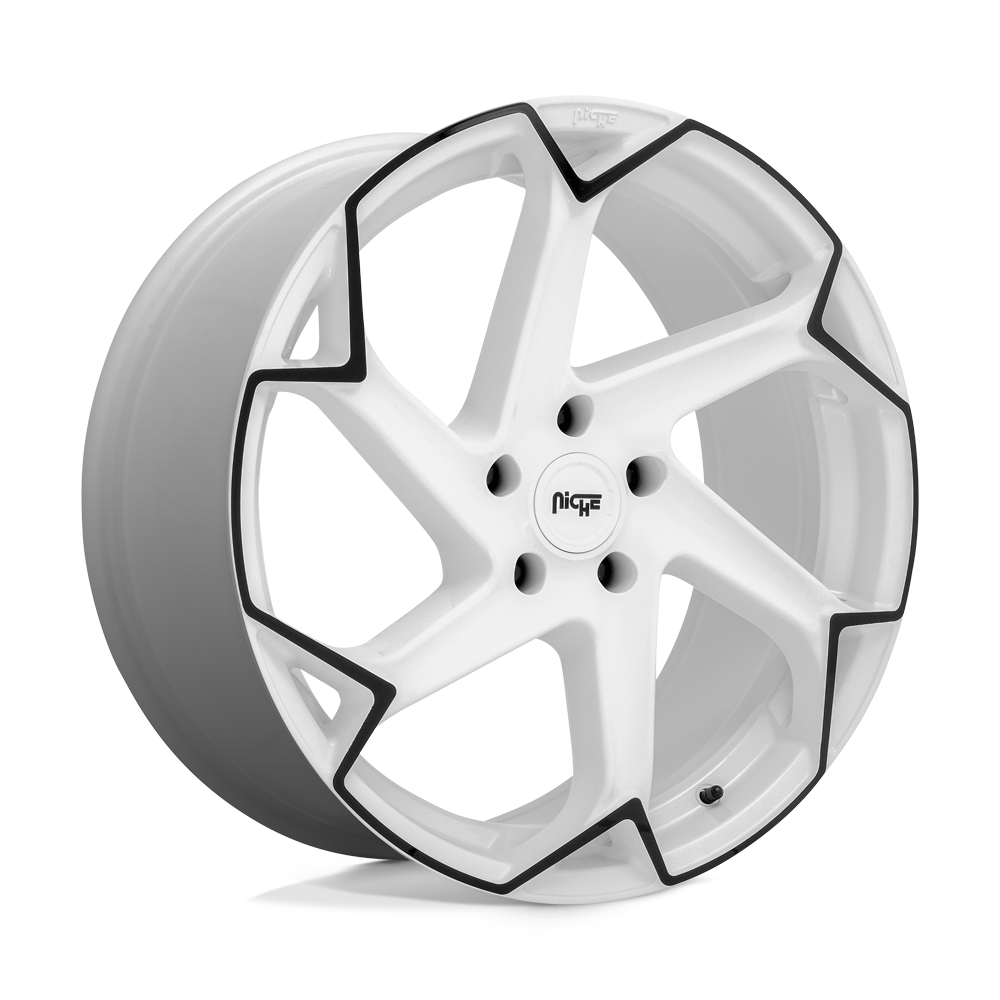 Niche 1PC M257 FLASH GLOSS WHITE WITH BLACK 20X9