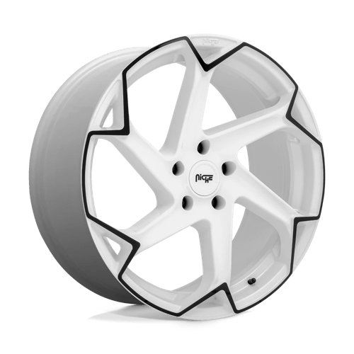Niche 1PC M257 FLASH GLOSS WHITE WITH BLACK 20X9