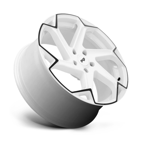 Niche 1PC M257 FLASH GLOSS WHITE WITH BLACK 20X9